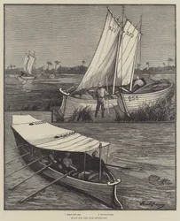 Boote für die Nil-Expedition
